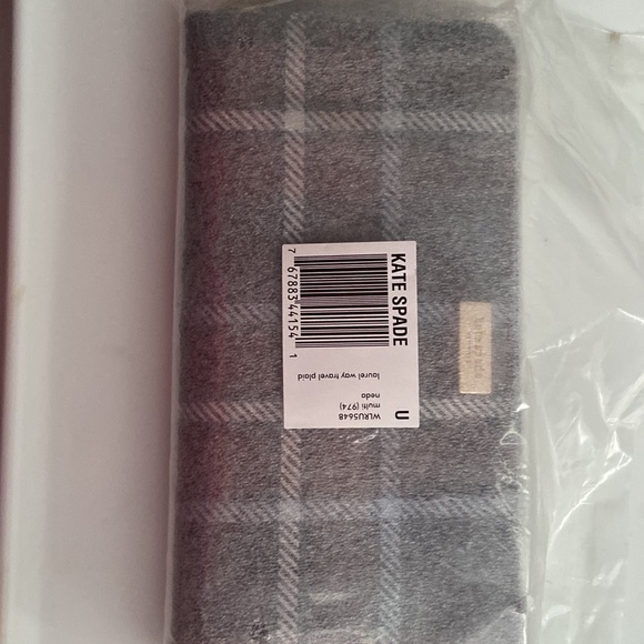 kate spade NY Laurel Travel Plaid Wallet - Picture 9 of 10